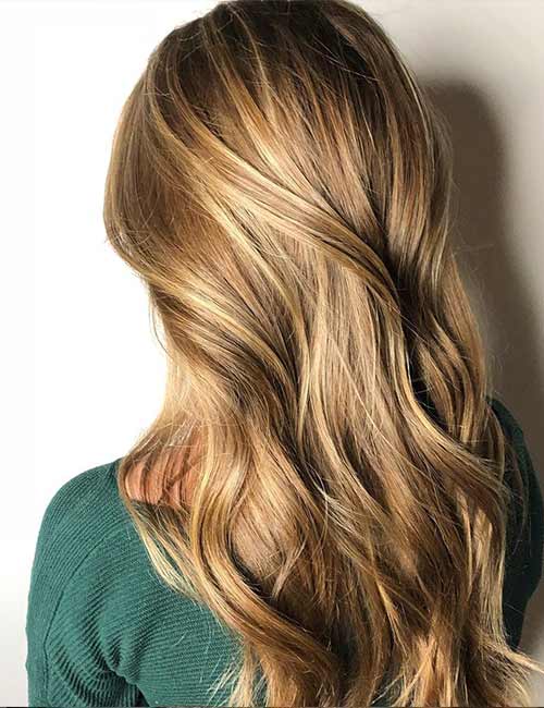 Toasty brown winter hair color