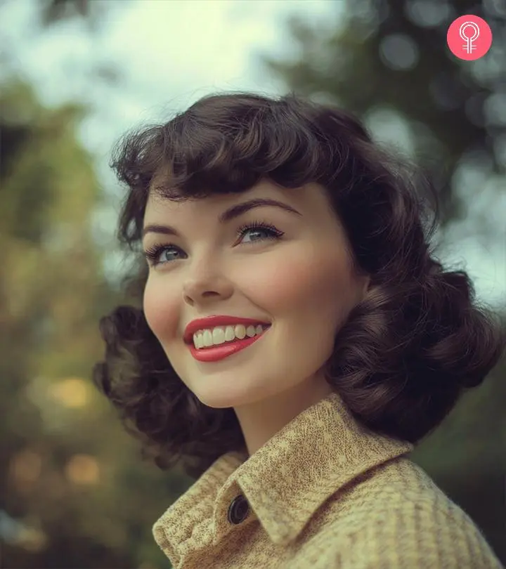 Woman With 1950s Hairstyle