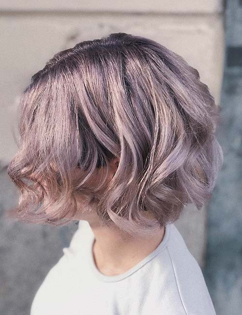 Lilac winter hair color
