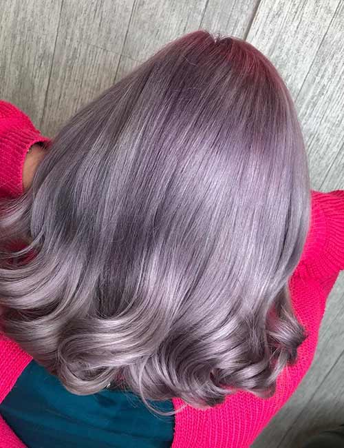 Lavender winter hair color