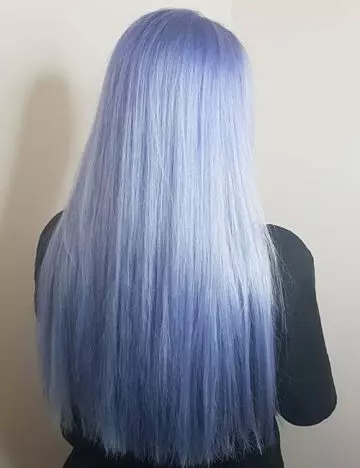Frozen blue winter hair color