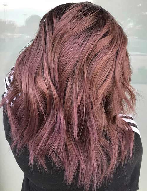 Winter mauve hair color