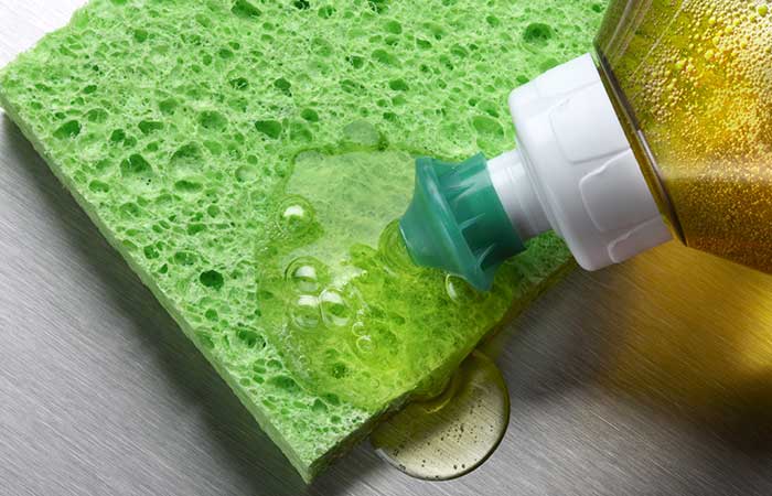 Dish soap for a homemade ice pack