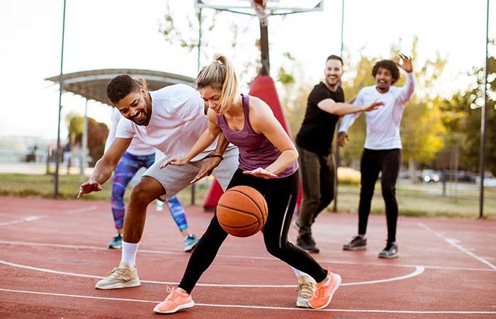 Team sports exercise for stress and anxiety