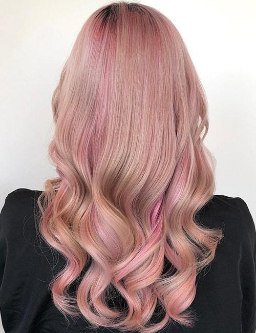 Pastel Pink hair color trends