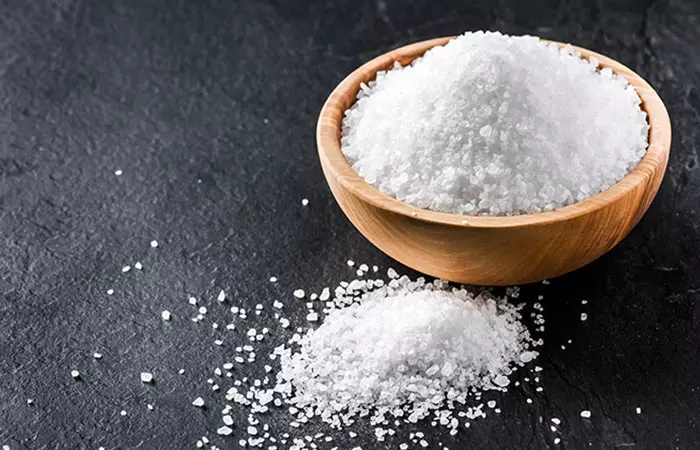 Salt for homemade mouthwash