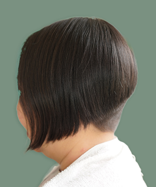 Short layers androgynous hairstyle