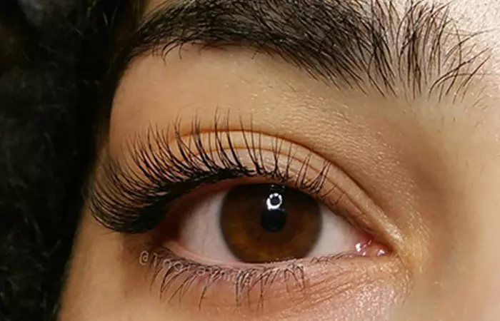 Synthetic eyelash extensions