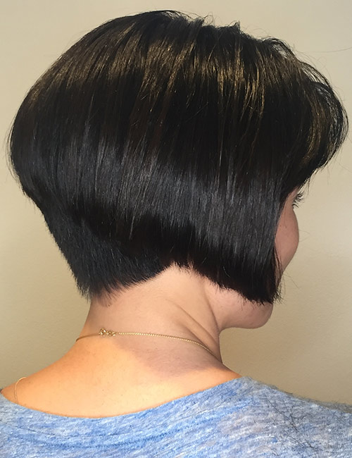 The wedge cut androgynous hairstyle