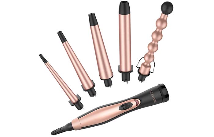 Bestope 5 In 1 Professional Curling Wand