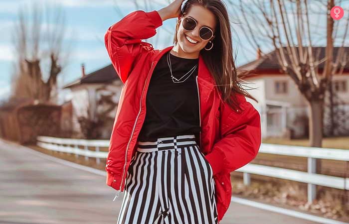 Black and white colors that go with wine red clothes