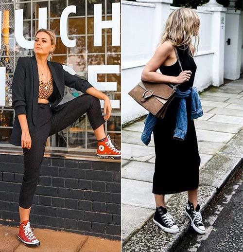 Real Converse vs Fake Converse shoes outfit, Converse, Black converse outfits