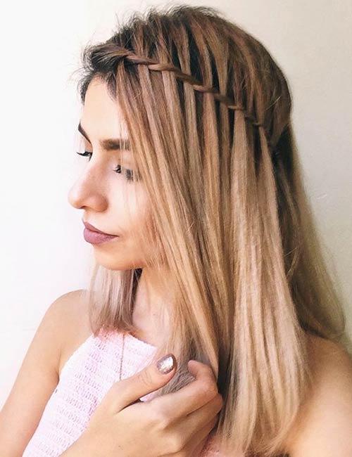 20 Stunning Waterfall Braid Hairstyles