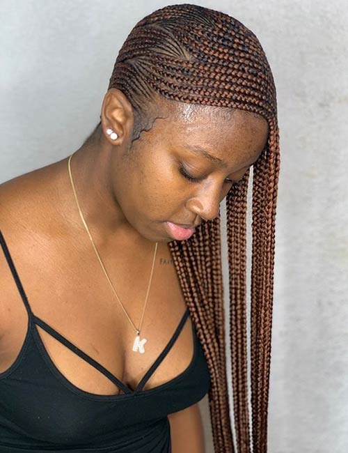 Cool-toned lemonade braids to complement your complexion