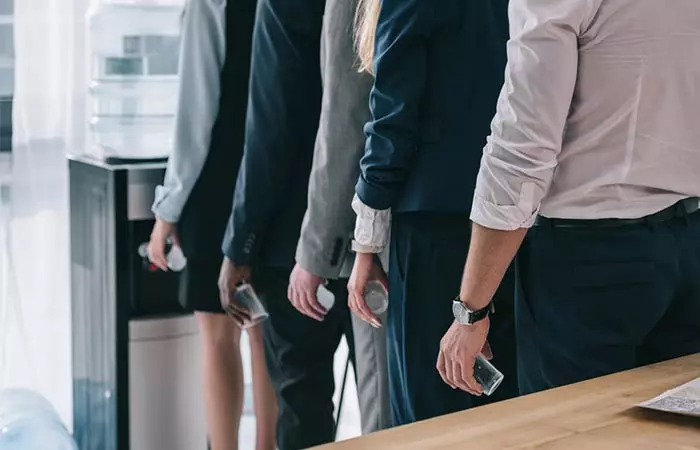 Crowding The Person In Front Of You In The Queue