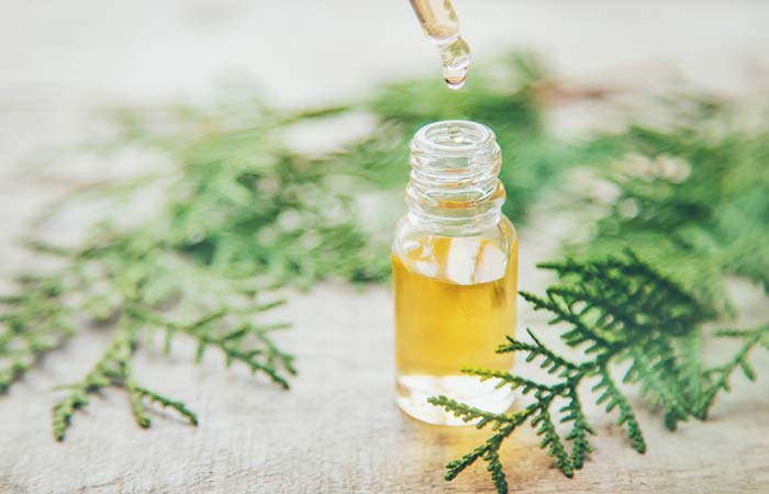 Cypress essential oil for wrinkles