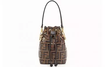 Fendi Mon Tresor brown leather mini-bucket bag among best bucket bags