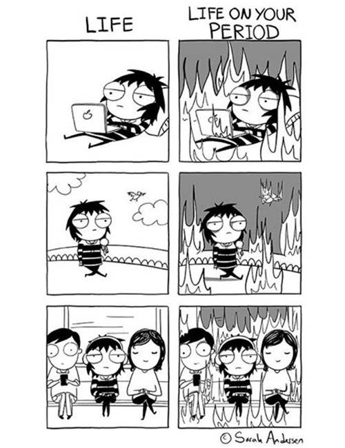 Is This Girl On Fire No, She’s On Her Periods