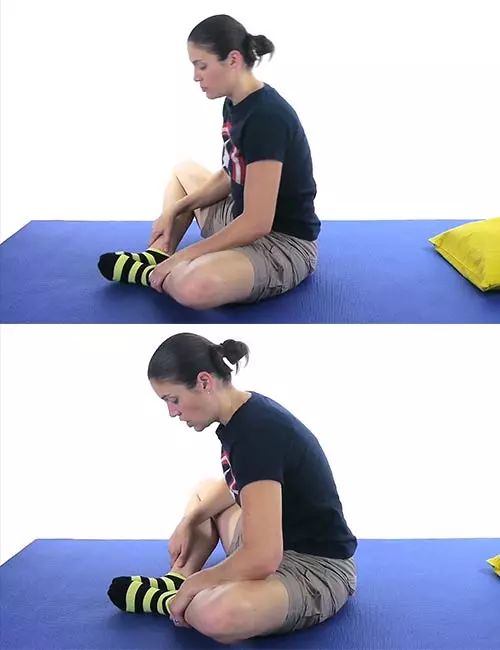 Isometric hip abduction exercise to reduce lower back pain