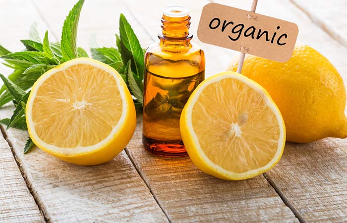 Lemon essential oil for wrinkles