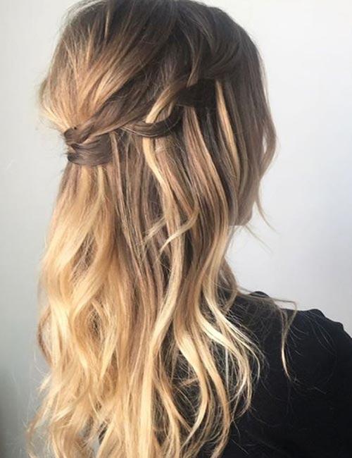 Messy Waterfall Braid