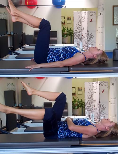 One leg twist exercise to reduce lower back pain