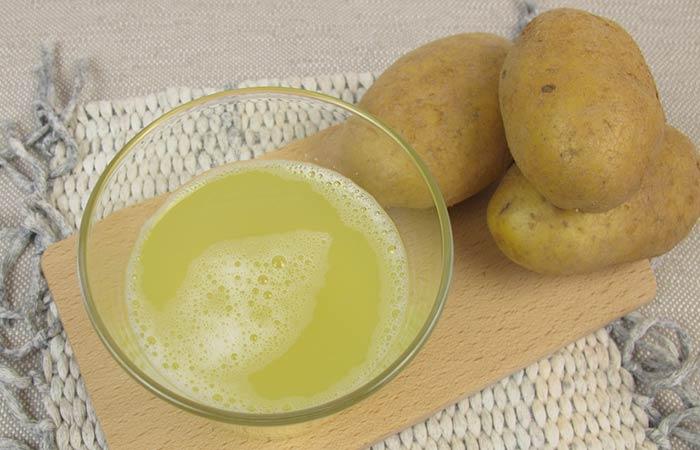Onion juice and potatoes