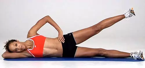 Side lying leg raises to target glutes and hip flexors
