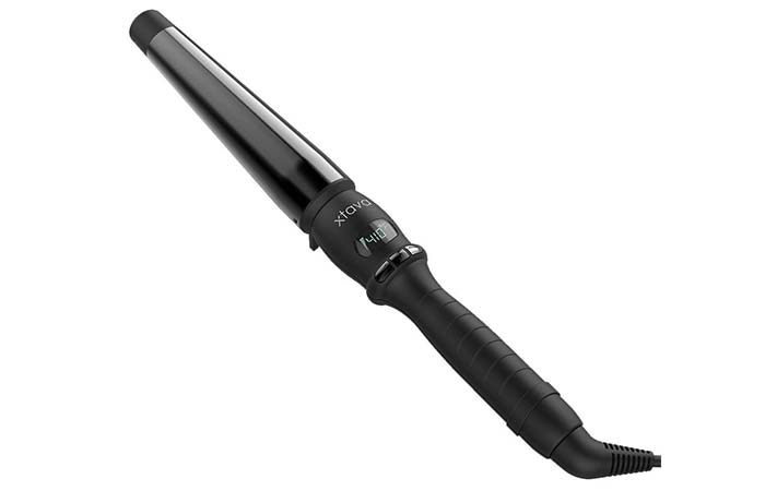 Xtava The Twist Conical Curling Wand With Tourmaline Ceramic Barrel