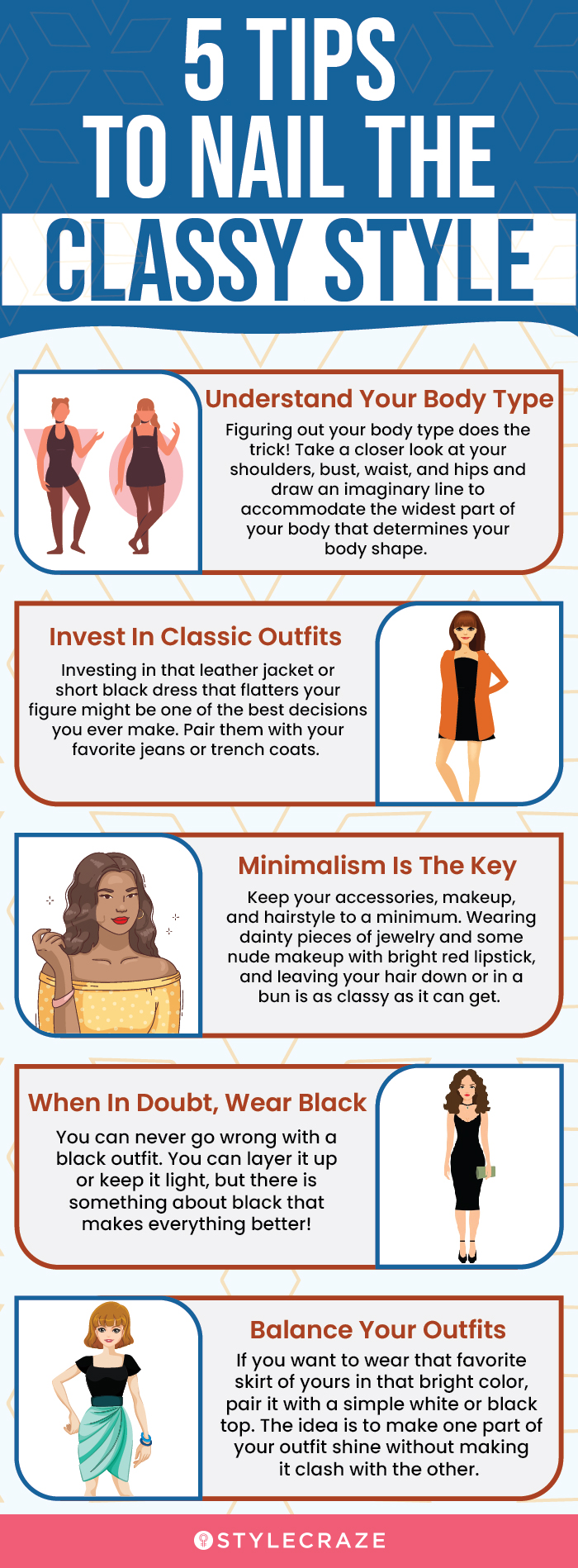 5 tips to nail the classy style (infographic)