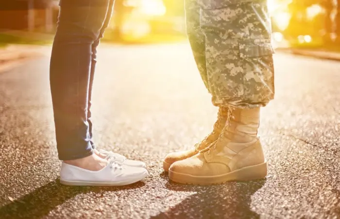 A military couple