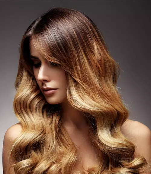Brown and blonde hair color for a classy two-tone look