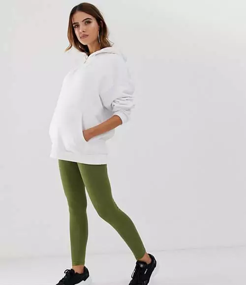 High-rise hoodie shirt to wear with leggings