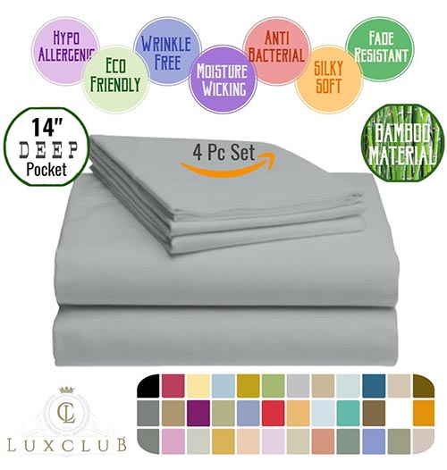 LuxClub Bamboo Sheet Set