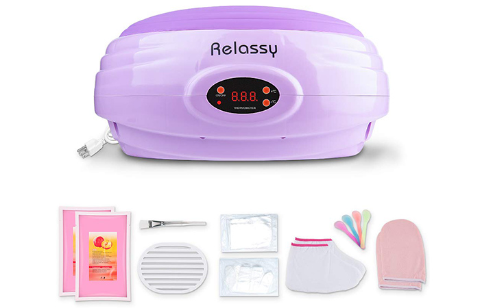 Relassy Violet Paraffin Wax Warmer Kit