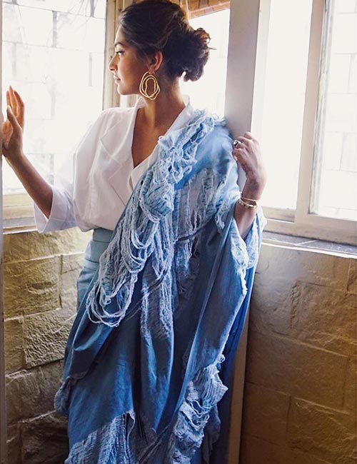 Sonam’s Denim Saree