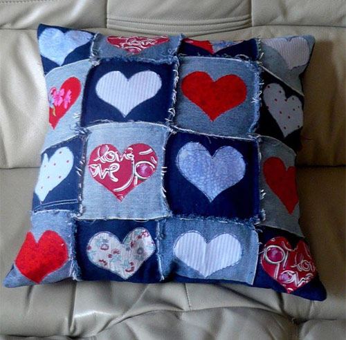 Spruce Up Your Sofa By Giving It These New Denim Throw Pillows