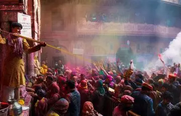 3. Experience The Festival Of Colors — The Holi Festivities In Vrindavan