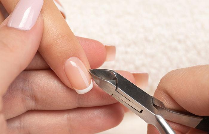 7. Massage It On To Your Cuticles To Keep Them Healthy