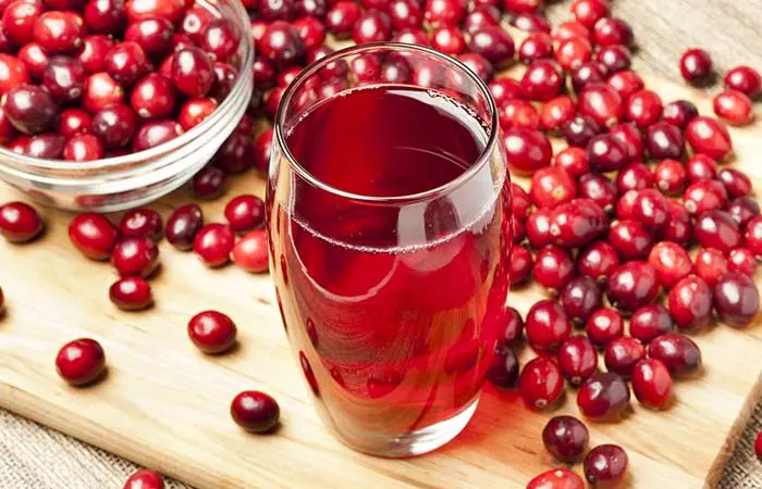Cranberry juice for a staph infection