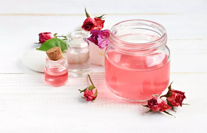 DIY rose water and glycerin sheet mask to tighten your skin