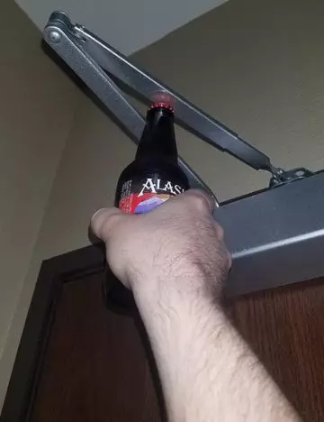 Use Your Door Opener As A Bottle Opener