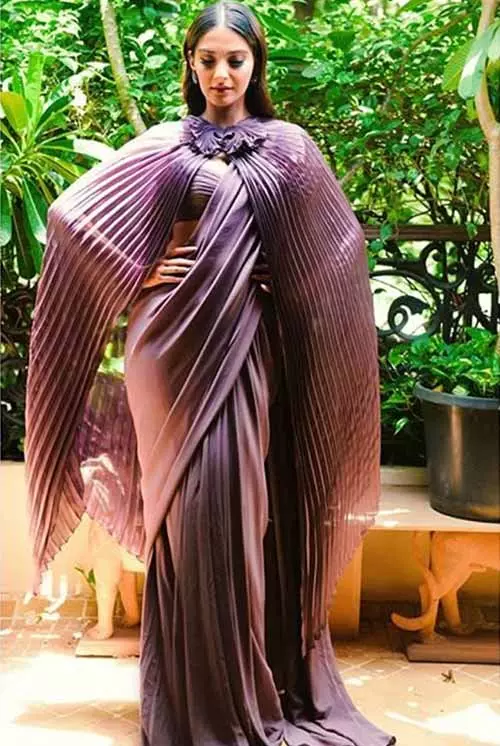  Wear Your Saree With A Cape