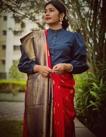 Wear Your Saree With A Shirt