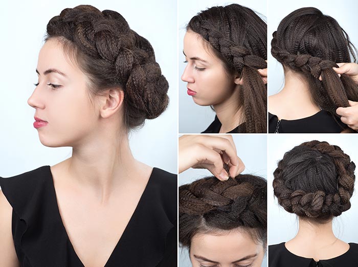 Holiday Hair Tutorial  Double French Braided Bun - Katie's Bliss
