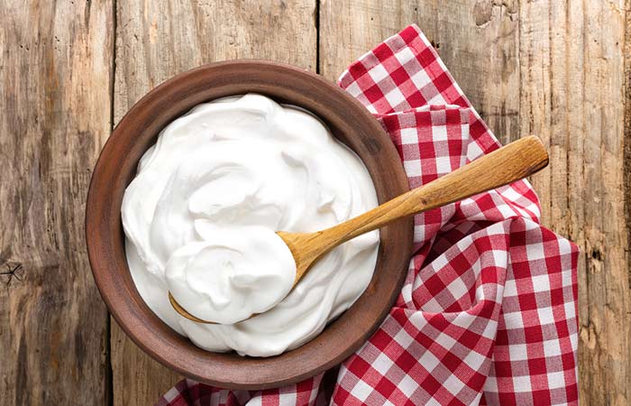5. Yogurt, Gram Flour, And Turmeric