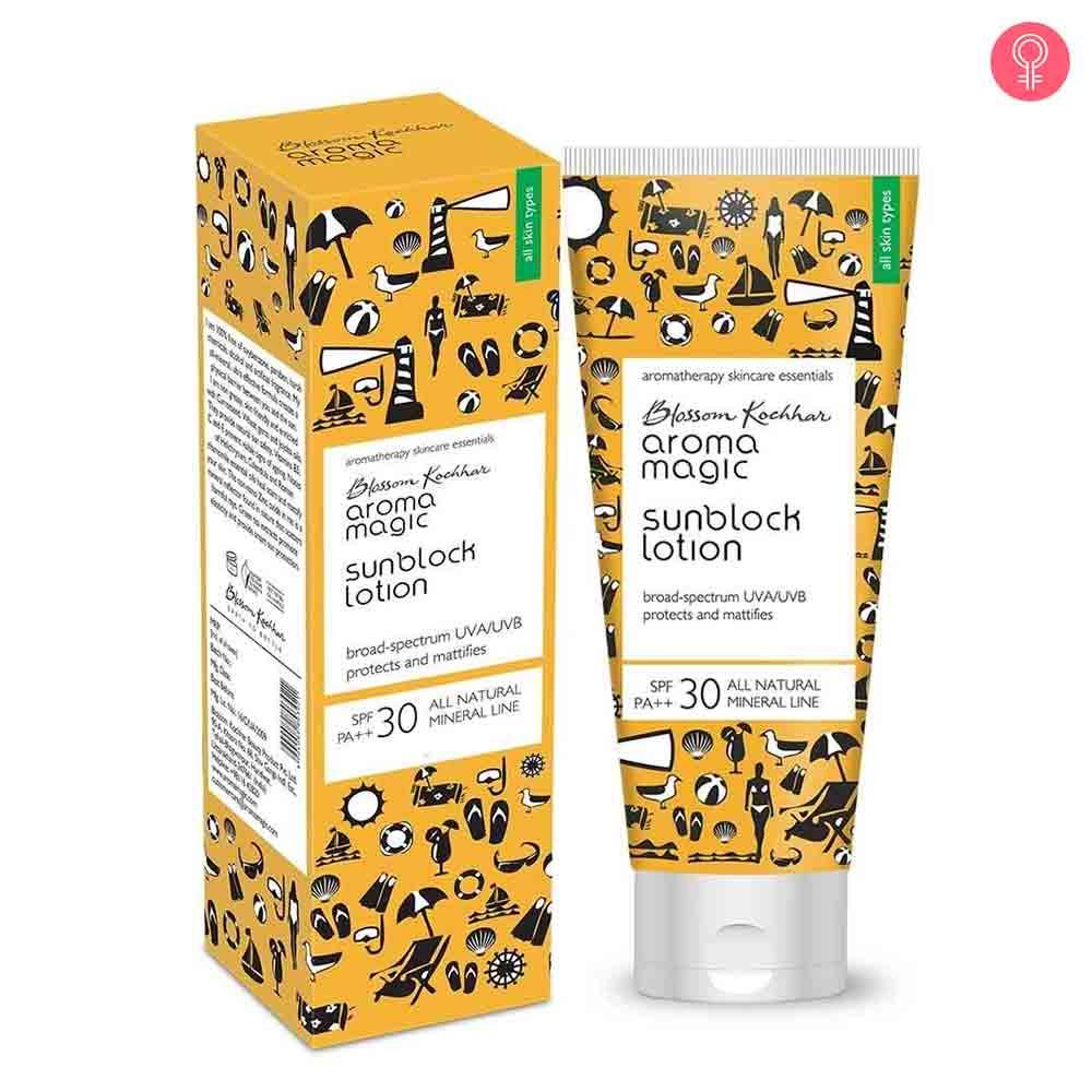 aroma magic sunblock lotion review