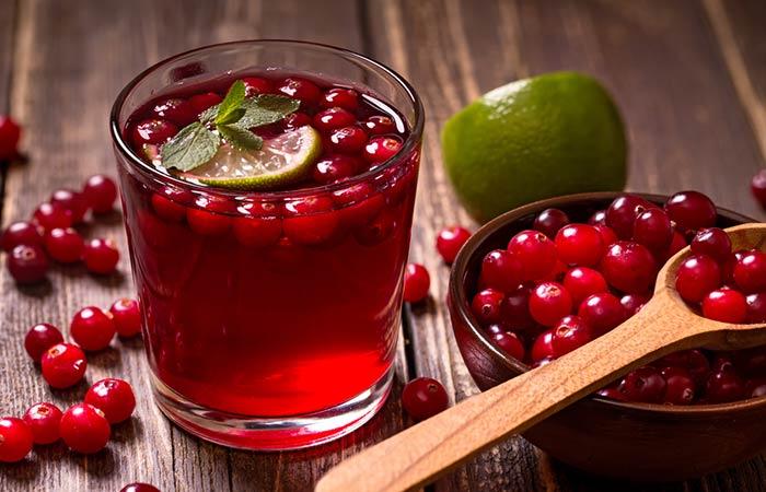 Cranberry juice for the gallstones in the gallbladder