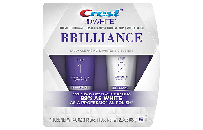 crest 3d brilliance 2 step white gums