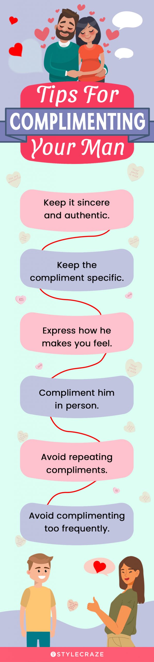 tips for complimenting your man [infographic]